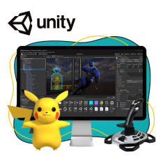 Мир игр на Unity 2D на популярном движке + AI-помощники - КИБЕРшкола программирования для детей, компьютерные курсы для школьников, начинающих и подростков - KIBERone г. Кузьминки
