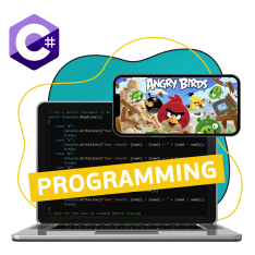 Программирование на C#. Удивительный мир 2D-игр - КИБЕРшкола программирования для детей, компьютерные курсы для школьников, начинающих и подростков - KIBERone г. Кузьминки