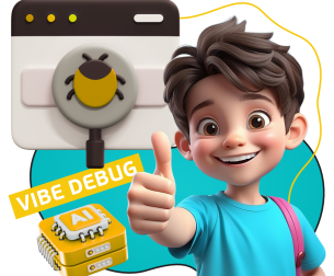 Тестирование & Vibe Debug. Охотники за багами - КИБЕРшкола программирования для детей, компьютерные курсы для школьников, начинающих и подростков - KIBERone г. Кузьминки